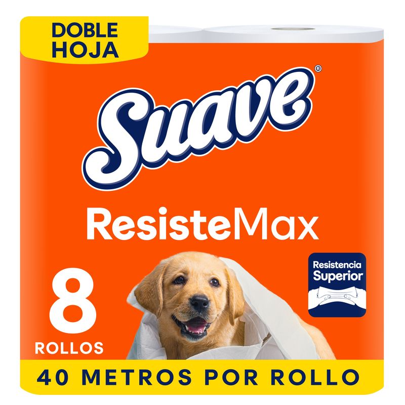 SUAVE - Papel Higiénico Suave Resistemax Pack 8 Und