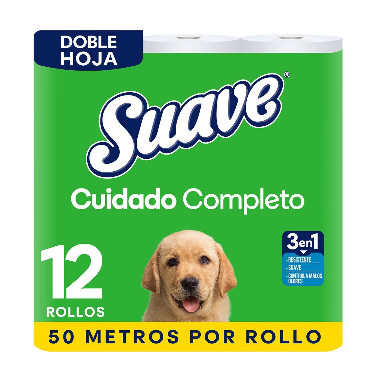 SUAVE - Papel Higiénico Cuidado Completo Suave Empaque 12 Und