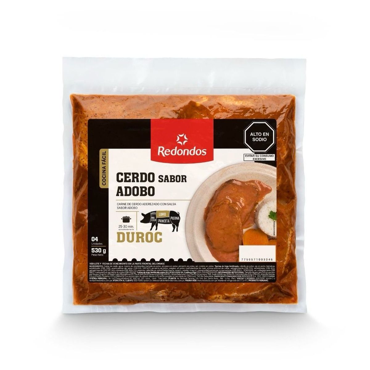 REDONDOS - Cerdo Duroc Sabor Adobo Redondos x 530 g