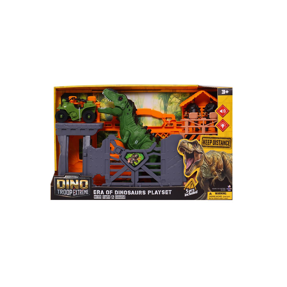 DINO - Playset de Dino con Luz y Sonido