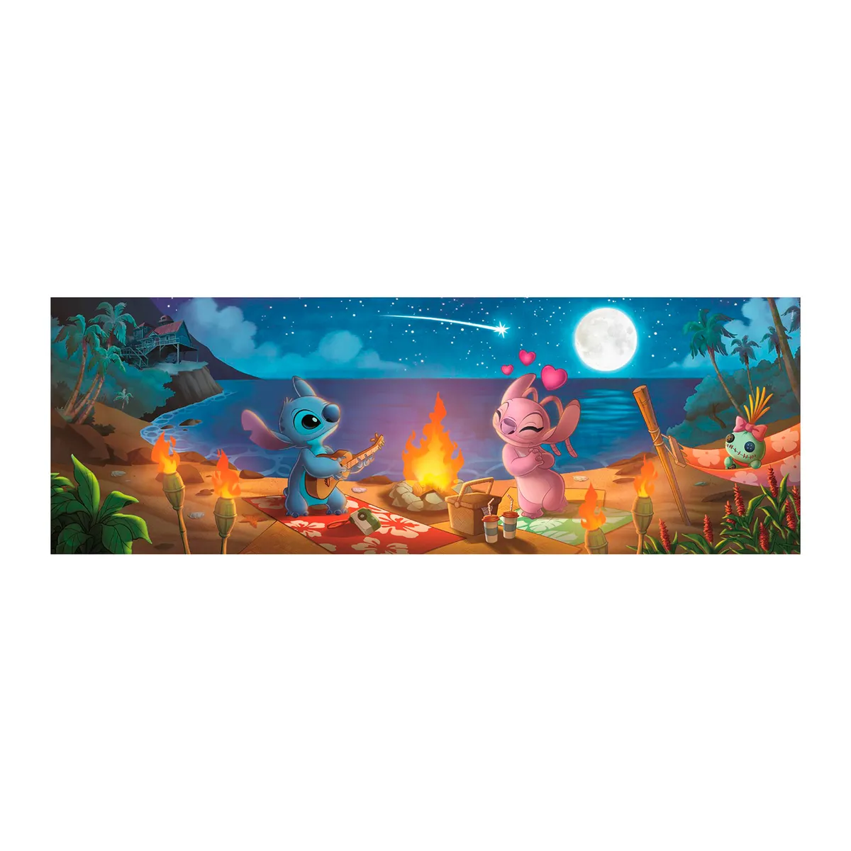 CLEMENTONI - Rompecabezas Panorama Disney Stitch 1000 Pzas