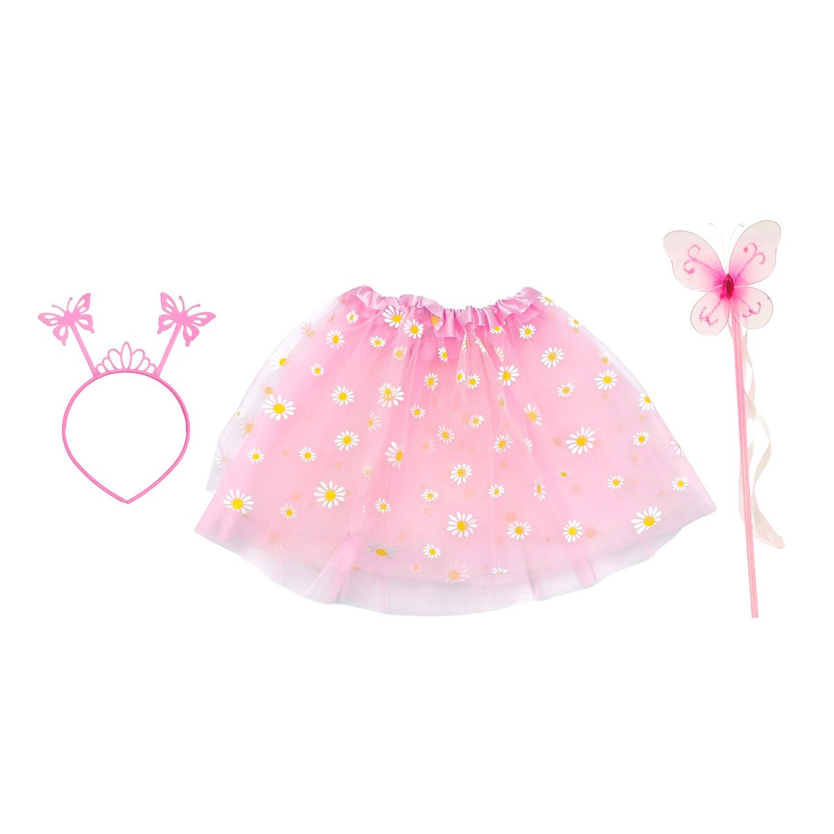 KIDS N PLAY - Falda Varita y Vincha Flores