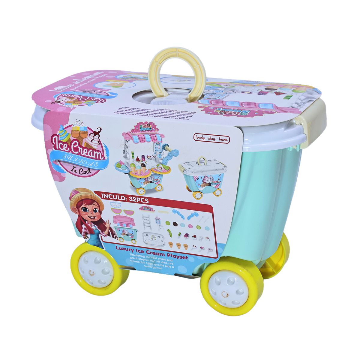 SHENHUA - Carrito Verdulero con Ruedas 22 Pzas