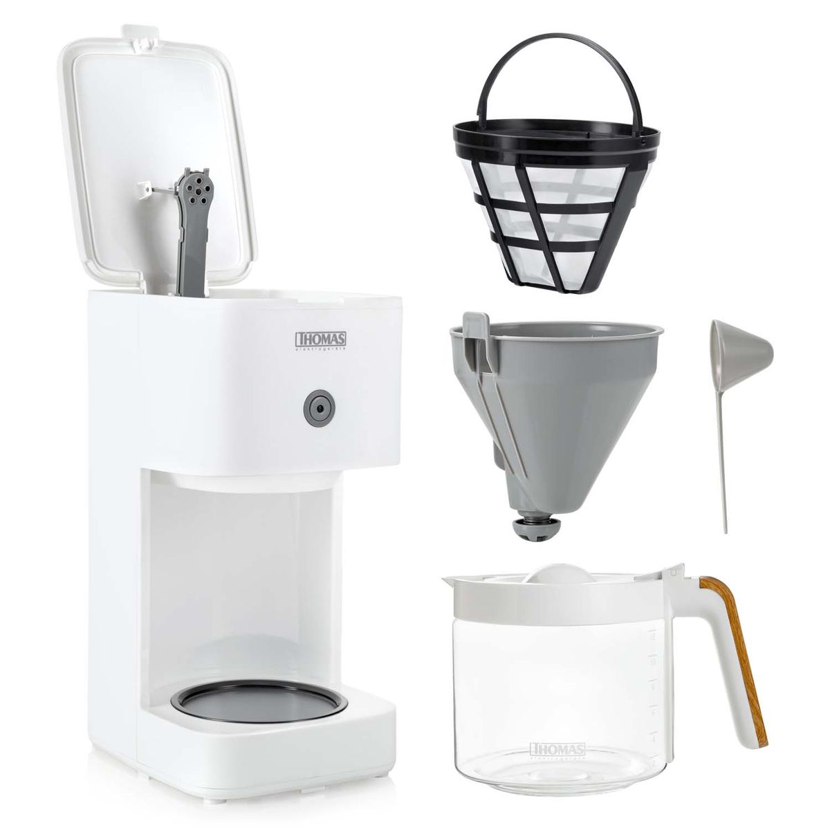 THOMAS - Combo Hervidor 2200W Cafetera 900W