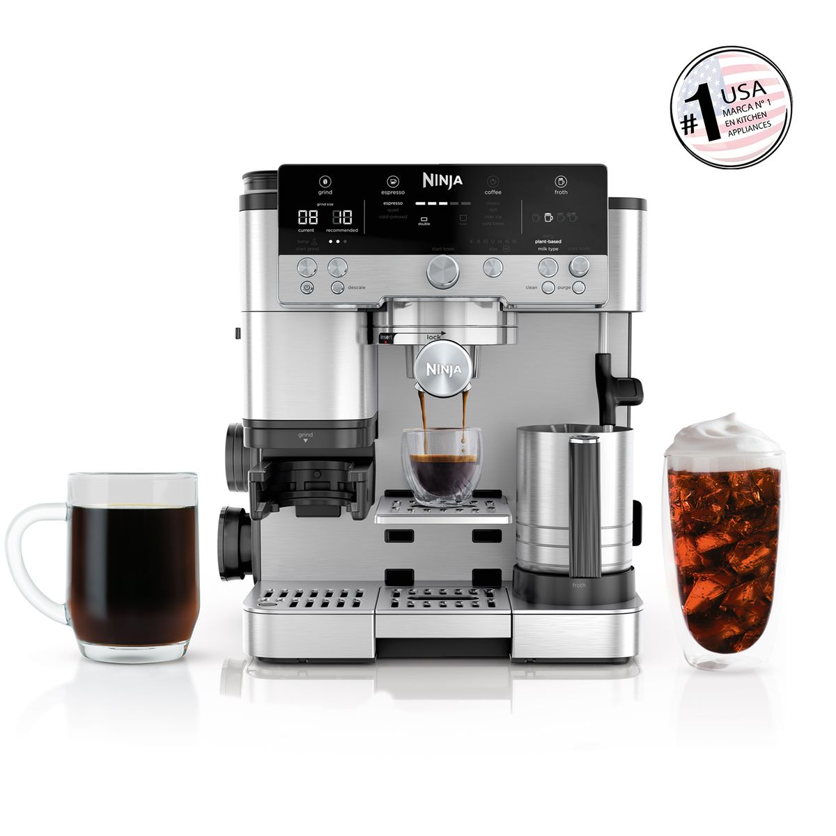  - Cafetera Ninja ES601EU de Café Espresso Ninja Luxe