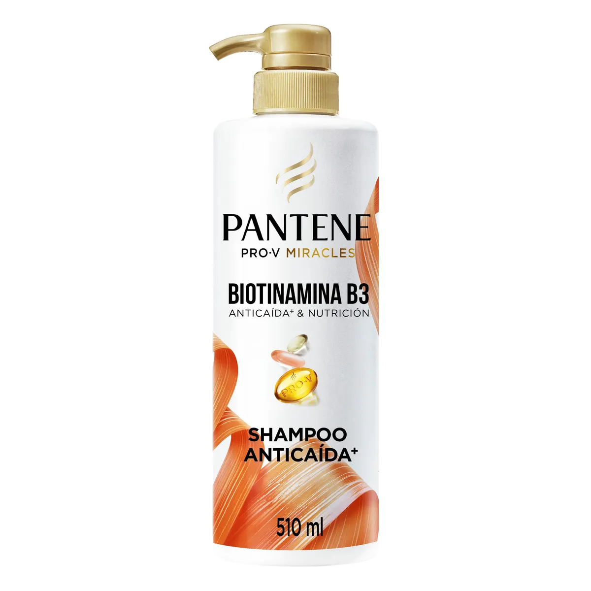 PANTENE - Shampoo Pantene Anticaída Biotinamina B3 Botella 510 mL