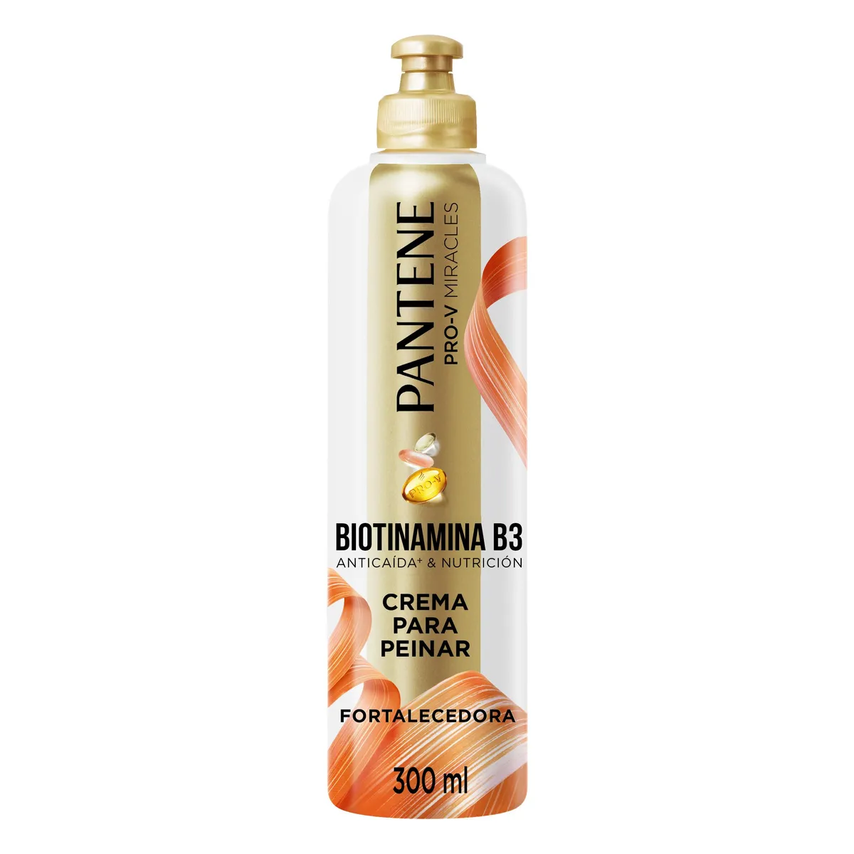 PANTENE - Crema Para Peinar Pantene Fortalecedora Biotinamina B3 Botella 300 mL