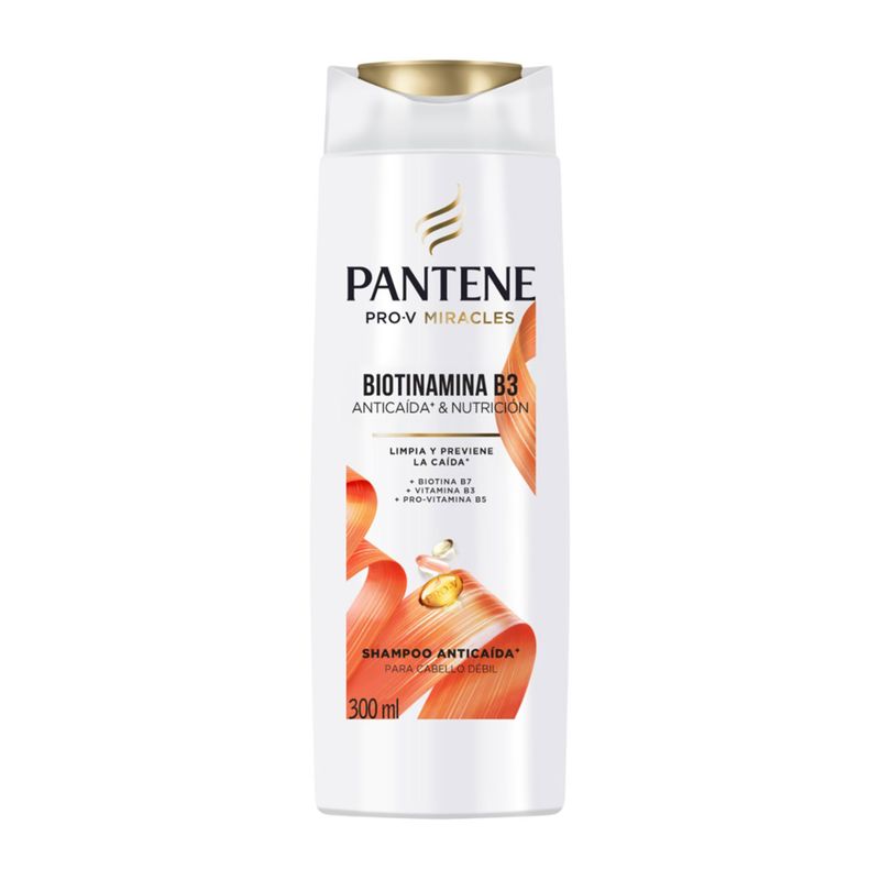 PANTENE - Shampoo Biotinamina Anticaída Pantene Botella 300 mL