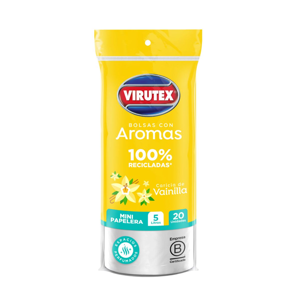 VIRUTEX - Bolsa Basura Caricia Vainilla Virute Pack 20 Und  5 L