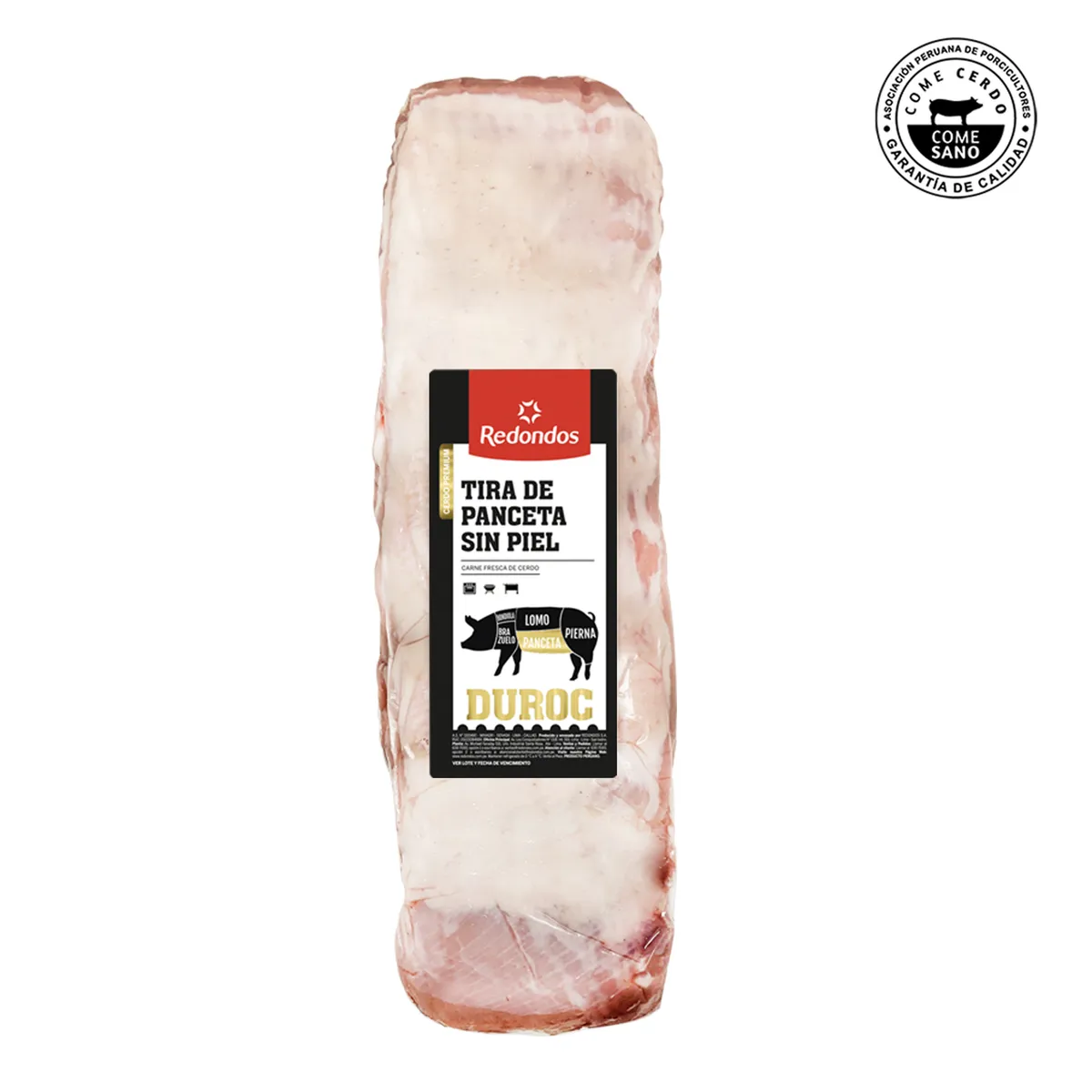 REDONDOS - Tira De Panceta Sin Piel Duroc Redondos x Kg