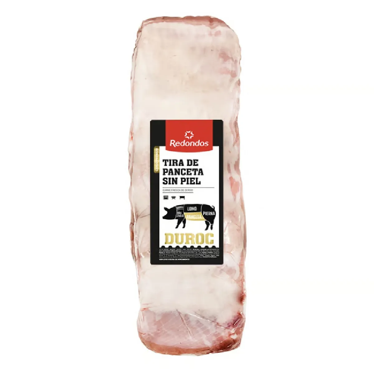 REDONDOS - Tira De Panceta Sin Piel Duroc Redondos x Kg