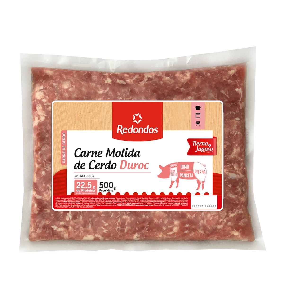 REDONDOS - Carne Molida De Cerdo Duroc Redondos 500 g