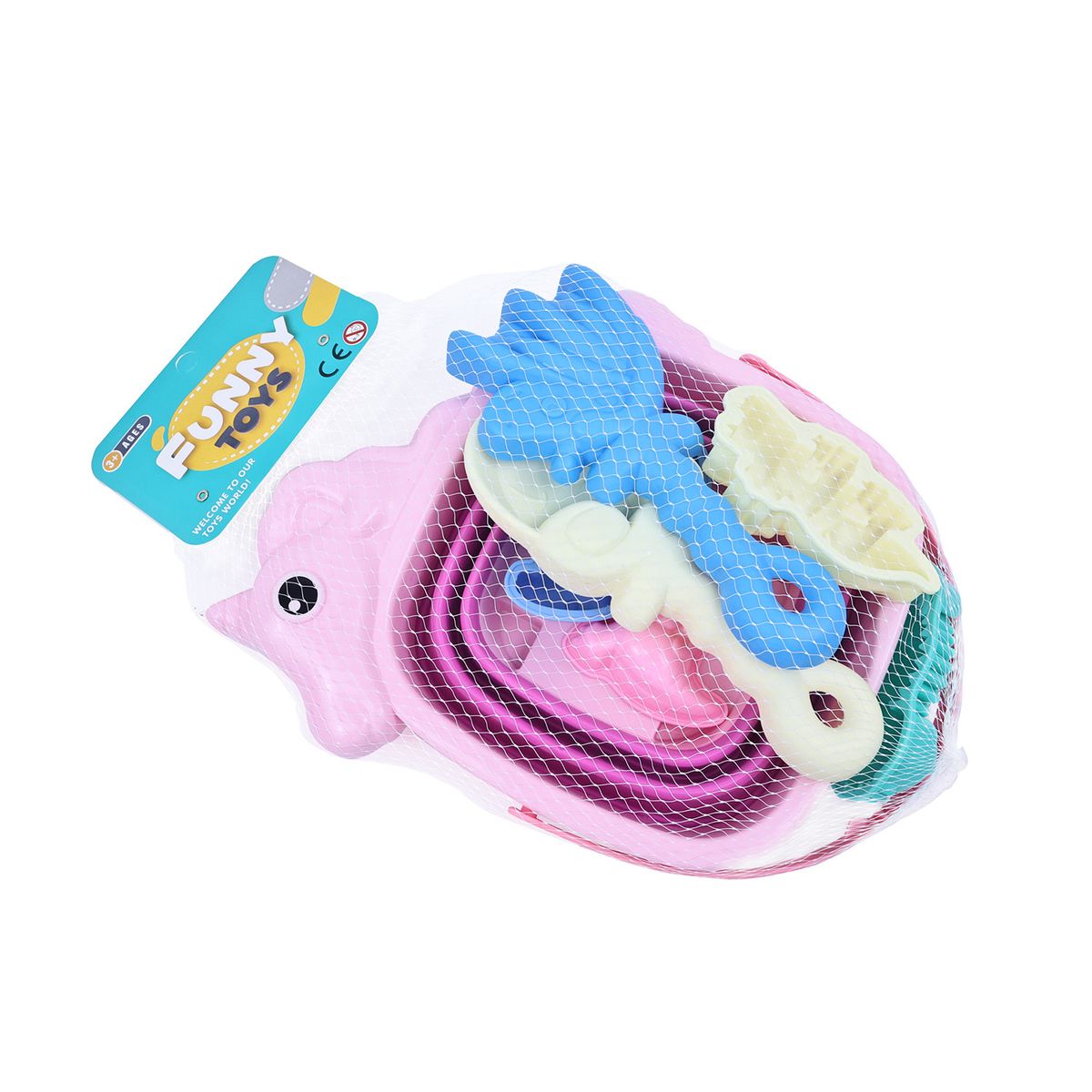 SHEN HUA - Balde Plegable Unicornio 7 Pzas