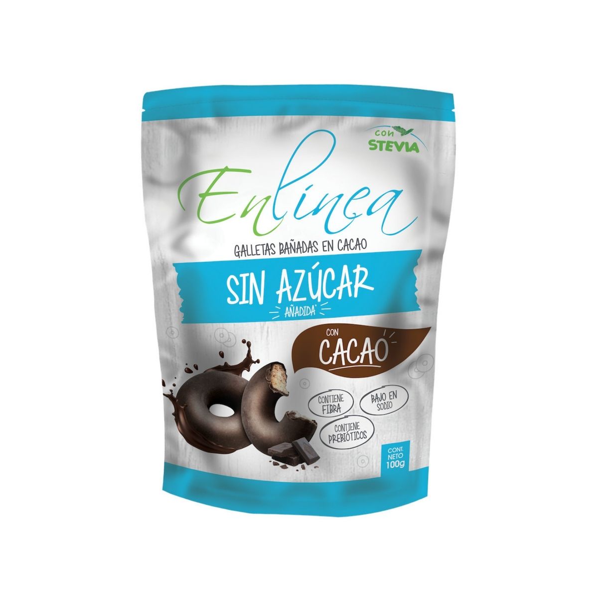 EN LINEA - Galletas cubierta de Cacao En Linea Empaque 15 Und