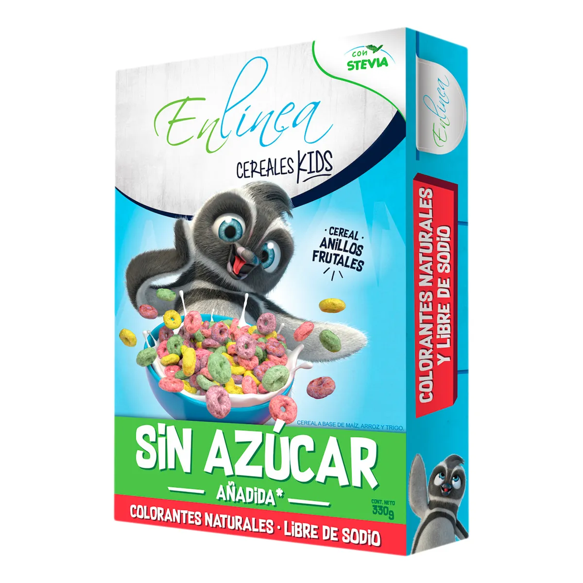 EN LINEA - Cereal Anillo Frutal Kids En Línea Caja 330 g