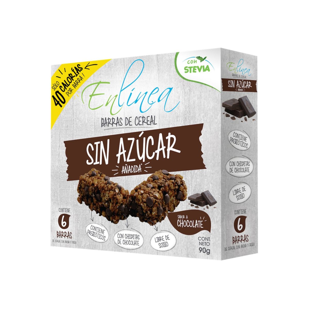  - Barra Cereal En Línea Chocolate Caja 6 Und