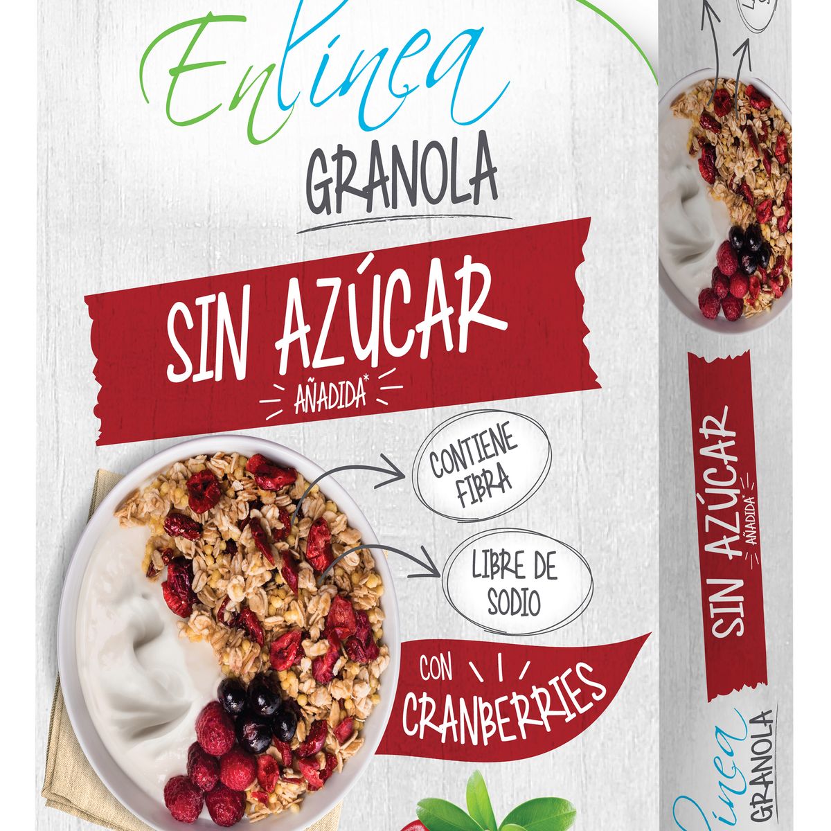 EN LINEA - Granola Cranberries En Línea Caja 320 g