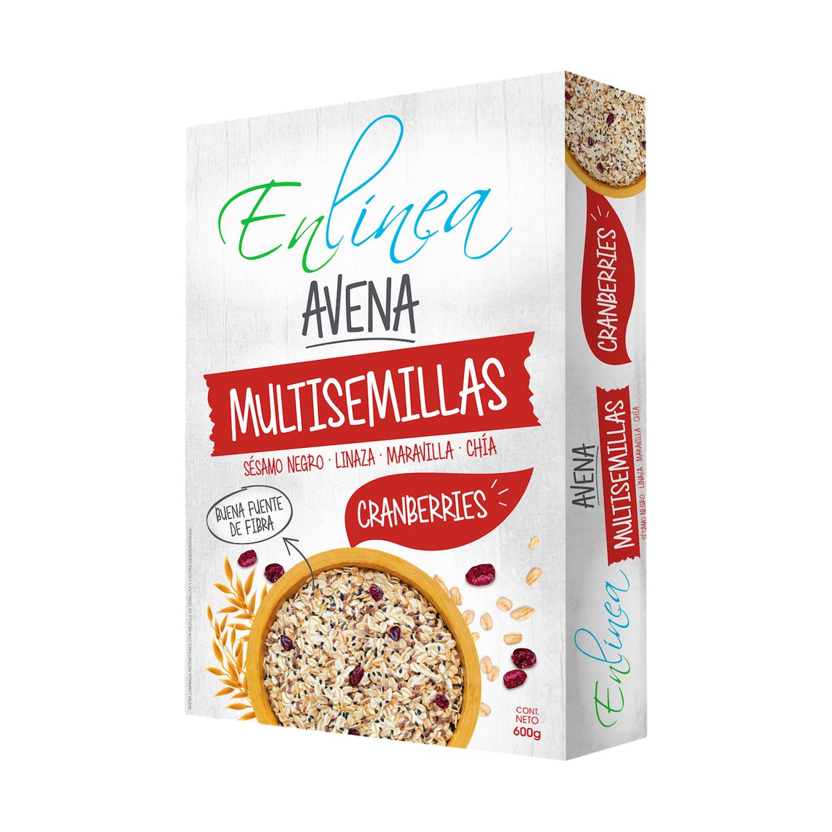 EN LINEA - Avena Multisemillas En Línea Cranberries Caja 600 g