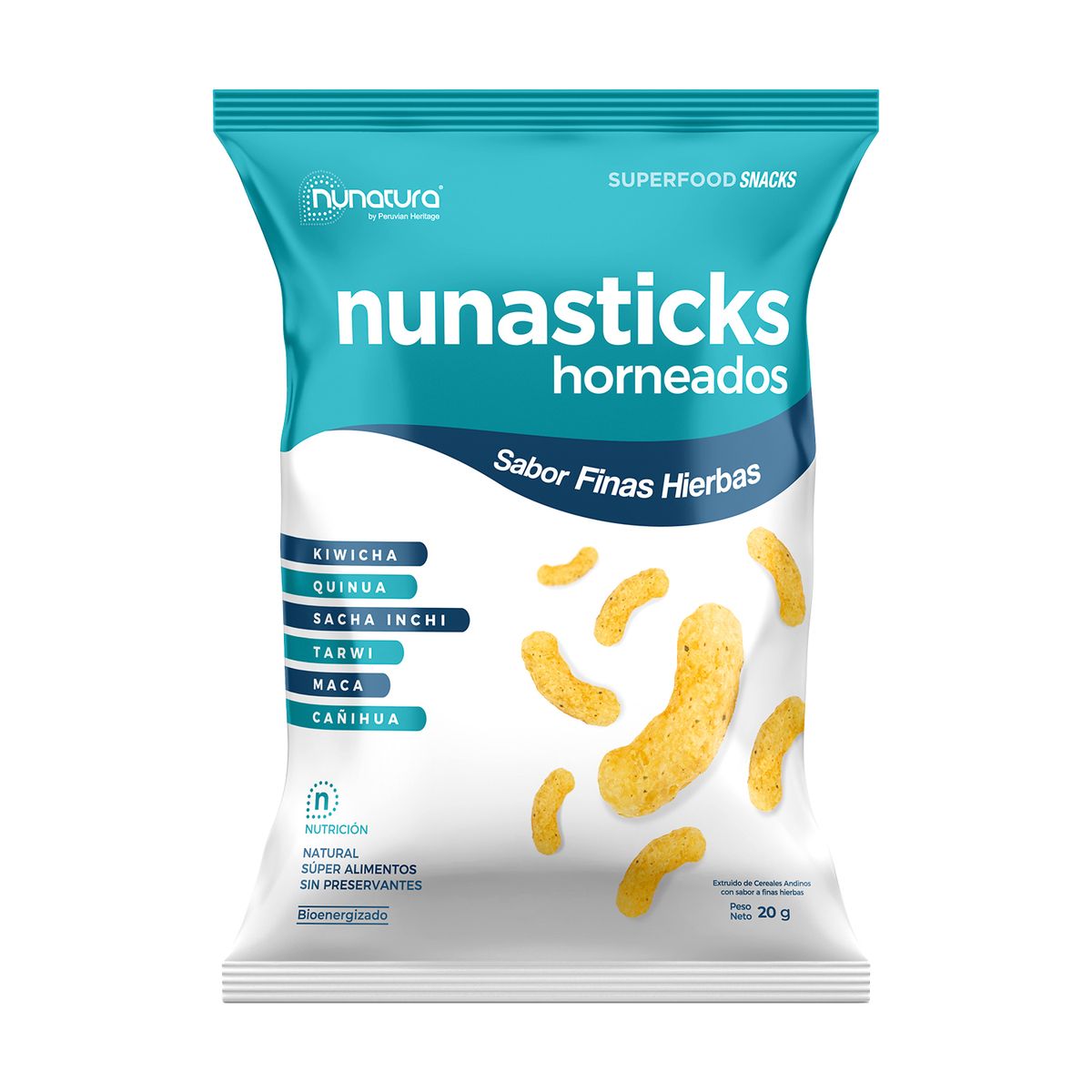 NUNATURA - Nunasticks Nunatura Finas Hierbas Bolsa 20 g