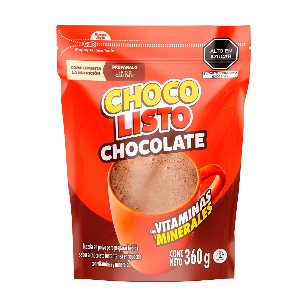 CHOCOLISTO - Bebida Instantánea Chocolisto Chocolate Doypack 360 g