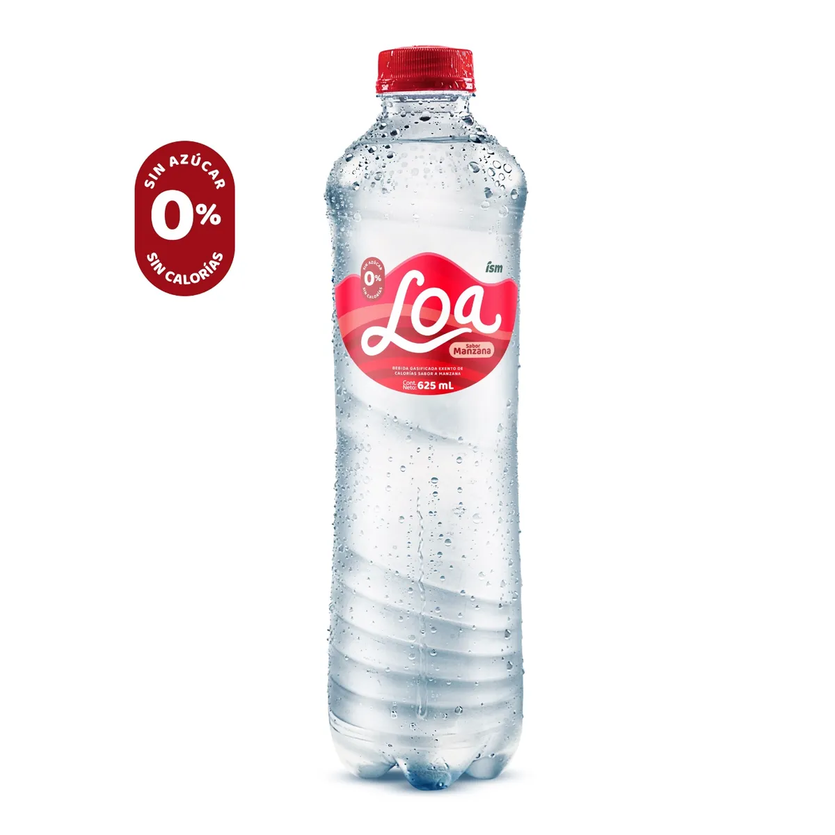 LOA - Agua Loa Sabor Manzana Botella 625 mL