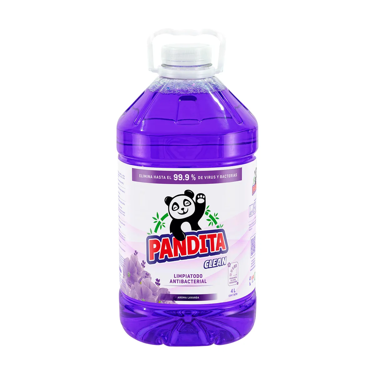PANDITA - Limpiatodo Antibacterial Pandita Lavanda Botella 4 L