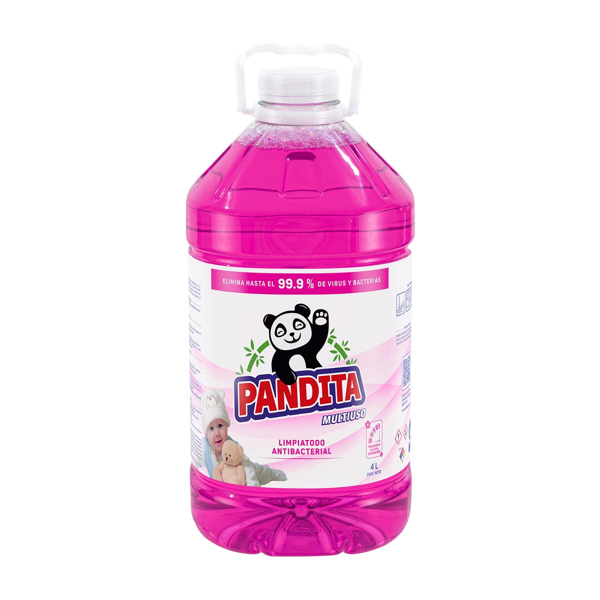 PANDITA - Limpiatodo Antibacterial Pandita Bebé Botella 4 L