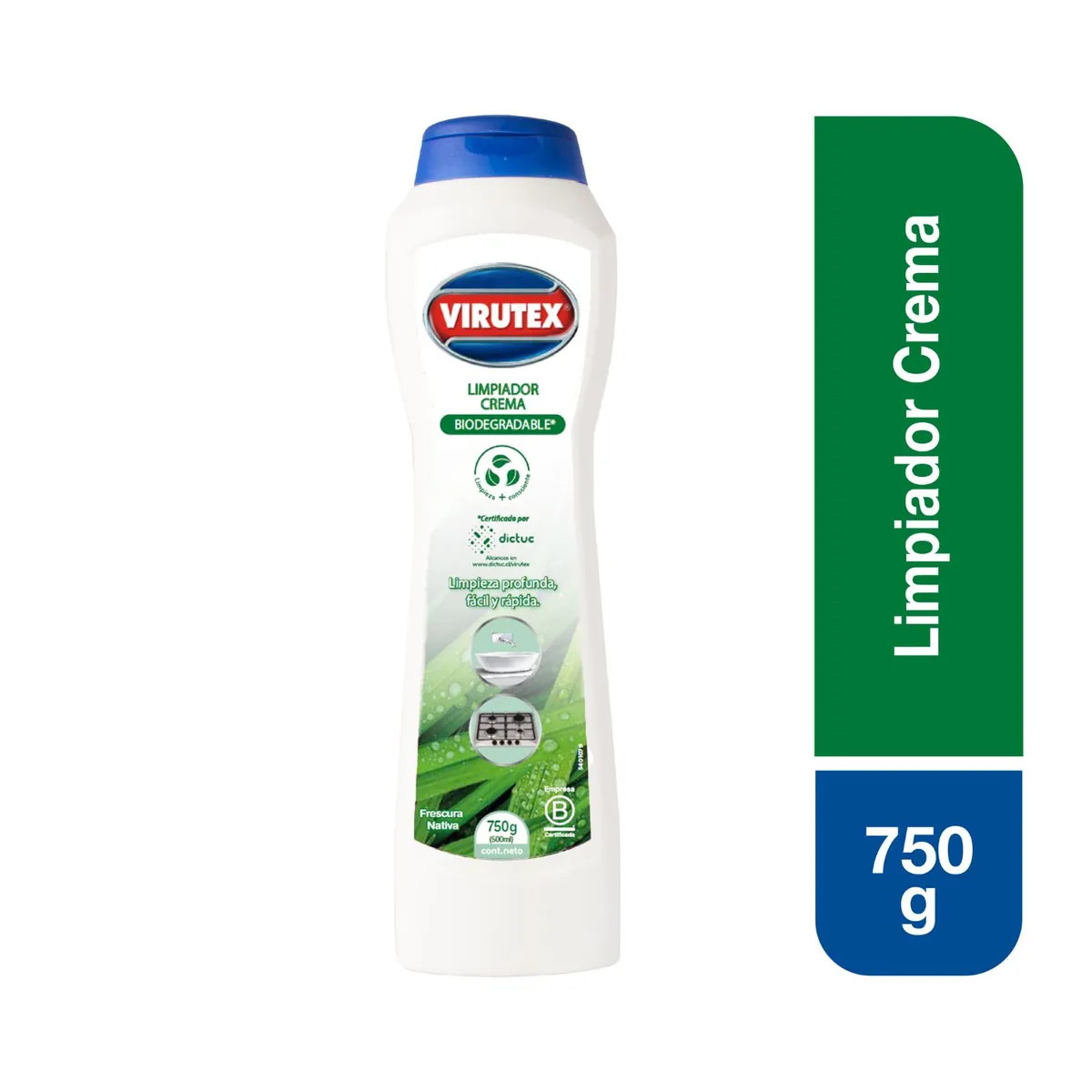 VIRUTEX - Limpiador en Crema Virutex Biodegradable Envase 750 g