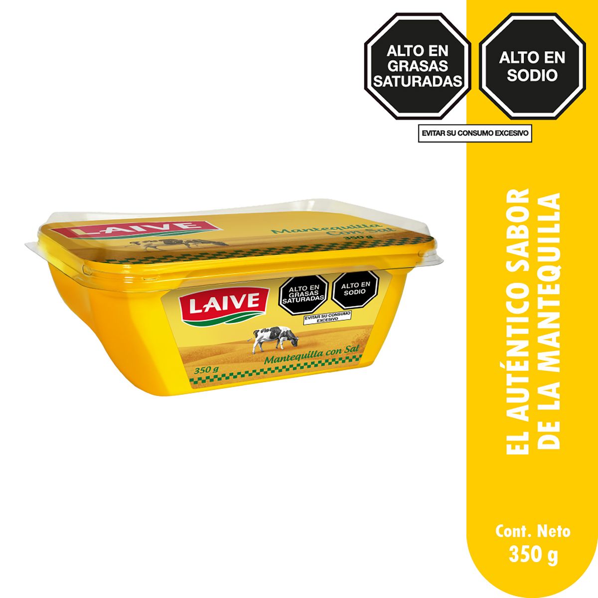 LAIVE - Mantequilla con Sal Laive Envase 350 g