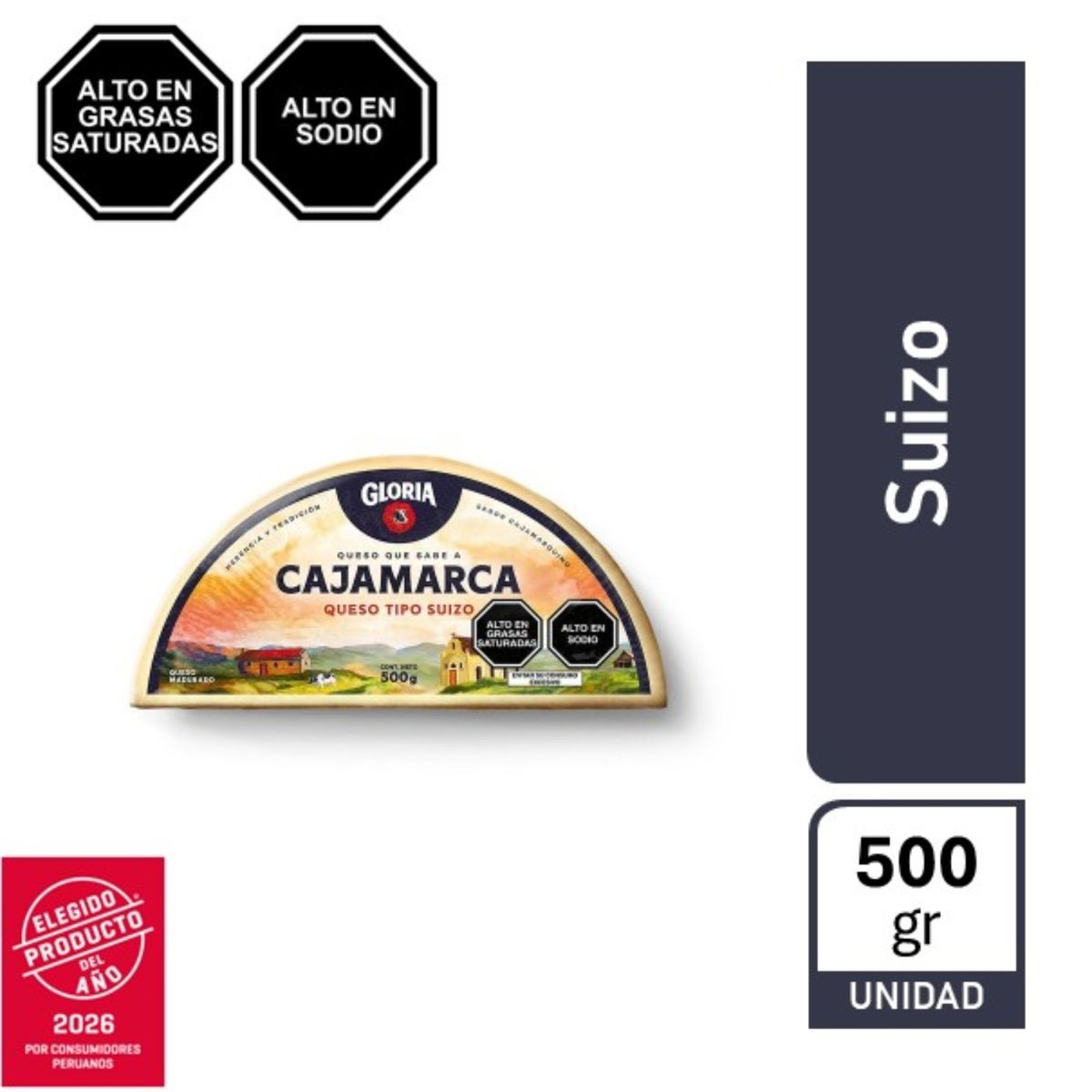 GLORIA - Queso Tipo Suizo Gloria Empaque 500 g