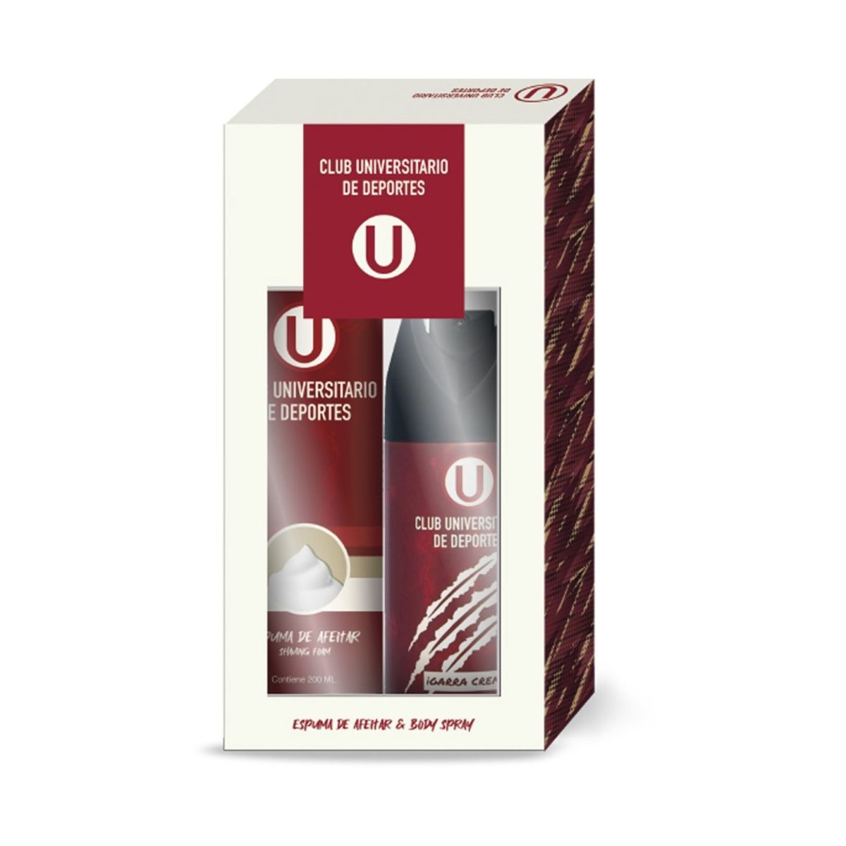 UNIVERSITARIO - Pack Universitario Espuma Afeitar 200 mL + Body Spray 150 mL
