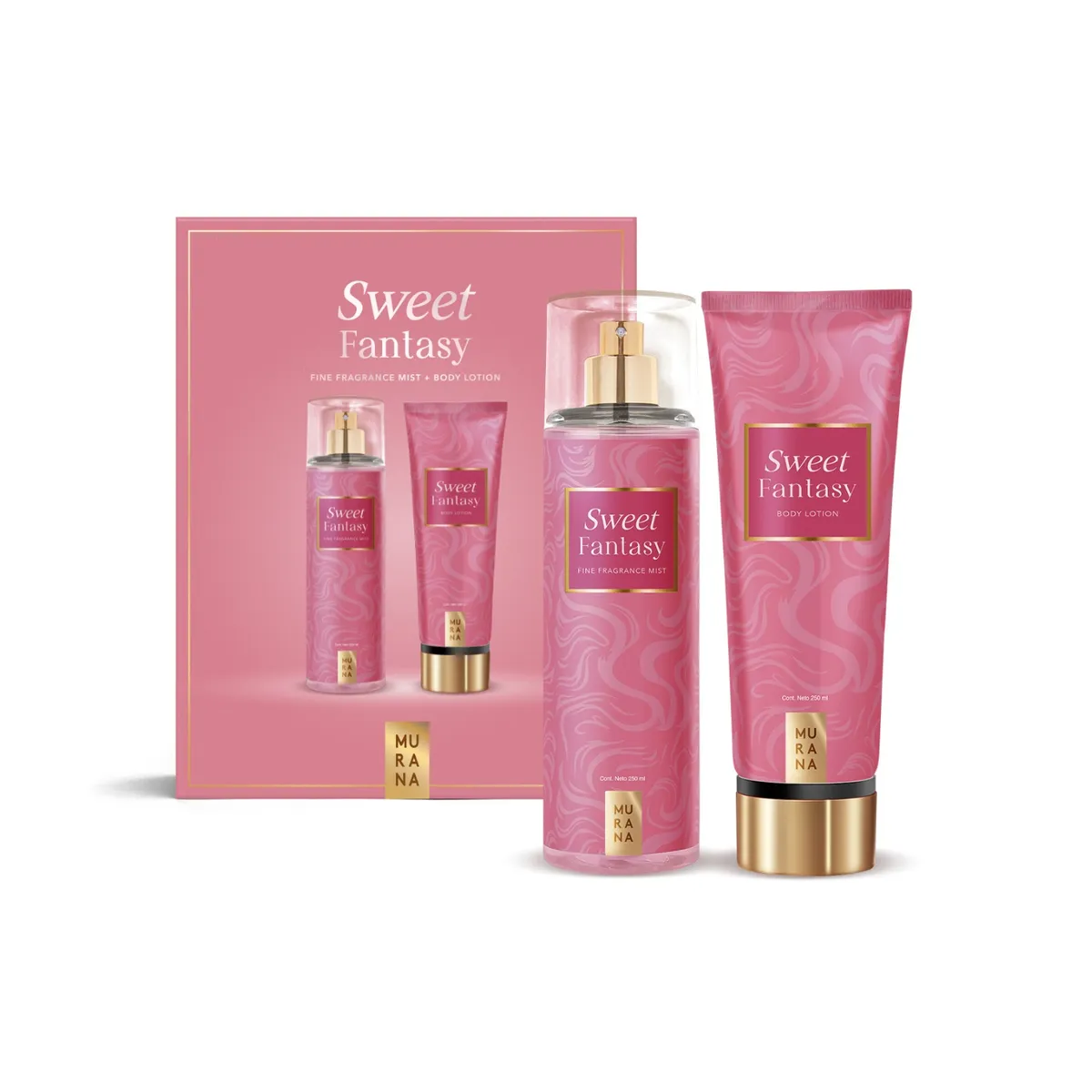 MURANA - Set Murana Sweet Fantasy Fragancia 250 mL + Body Lotion 250 mL