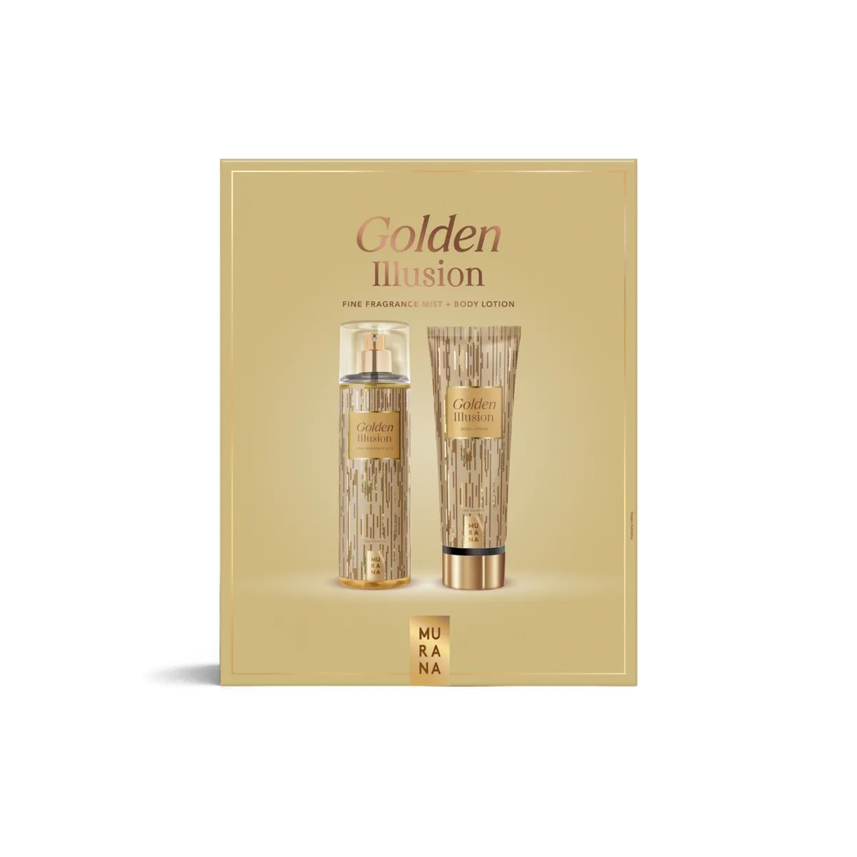 MURANA - Set Murana Golden Illusion Fragancia 250 mL + Body Lotion 250 mL
