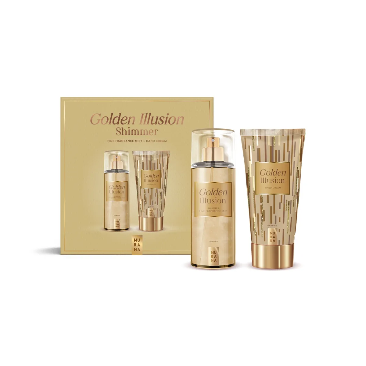 MURANA - Set Murana Golden Illusion Fragancia 75 mL + Crema de Manos 50 mL