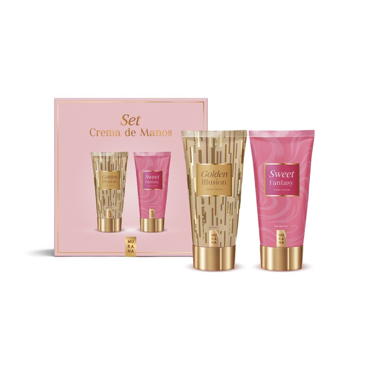 MURANA - Set Murana Crema de Manos Golden Illusion 50 mL + Sweet Fantasy 50 mL