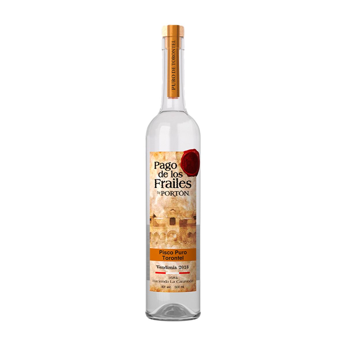 PAGO DE LOS FRAILES - Pisco Torentel Pago de los Frailes Botella 500 mL