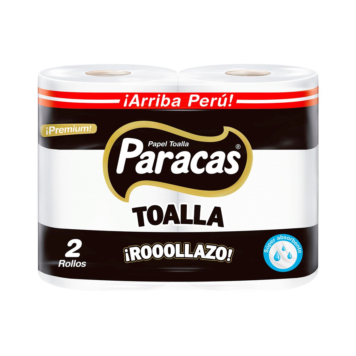 PARACAS - Papel Toalla Paracas Rollazo Black Empaque 2 Und