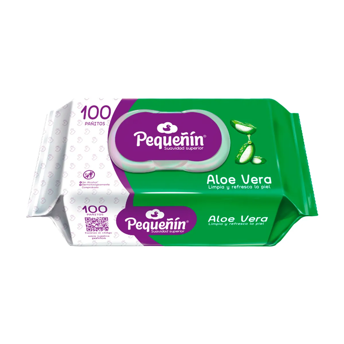 PEQUENIN - Toallitas Húmedas Pequeñín Aloe Natural Empaque 100 Und