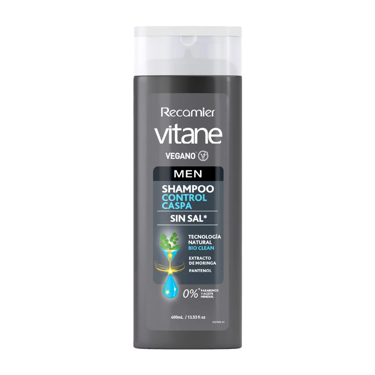 VITANE - Shampoo Vitane Men Control Caspa Envase 400 mL