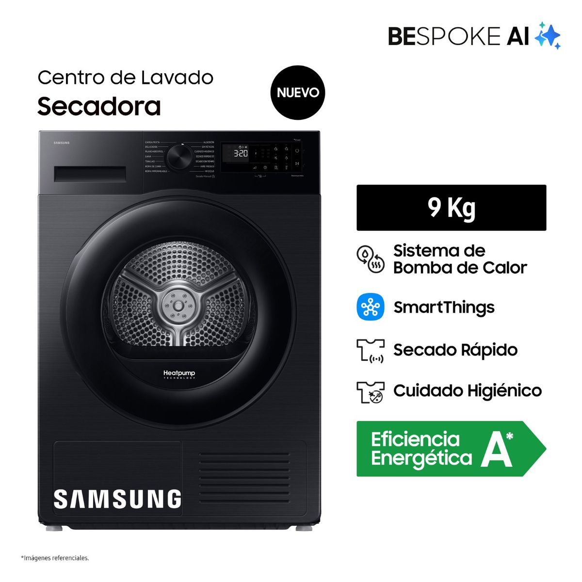 SAMSUNG - Secadora Samsung Bespoke Ai 9 Kg