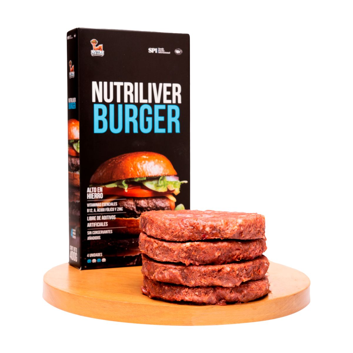 NUTRILIVER - Hamburguesa De Hígado Res Y Carne Cerdo x 400 g