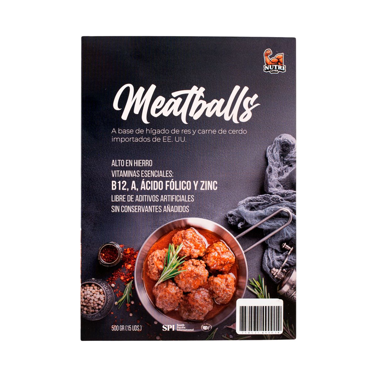 NUTRILIVER - Meatball Hígado Res Y Carne Cerdo x 500 g