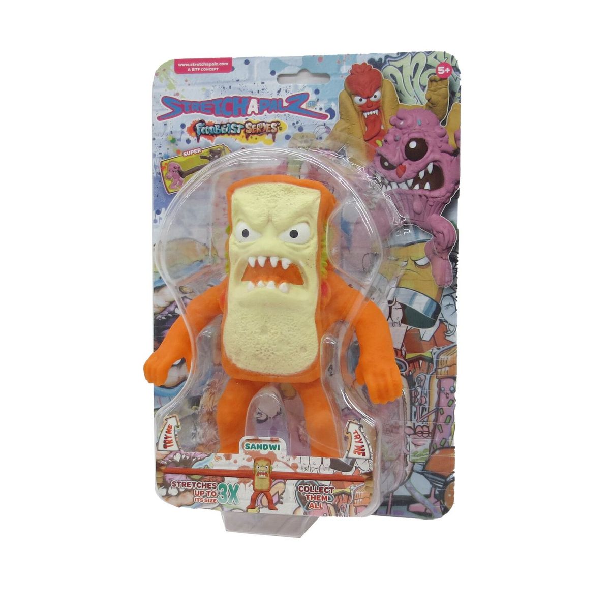 BEST TOY FOREVER - Stretchapalz Foodbeast Sandwi 14 cm