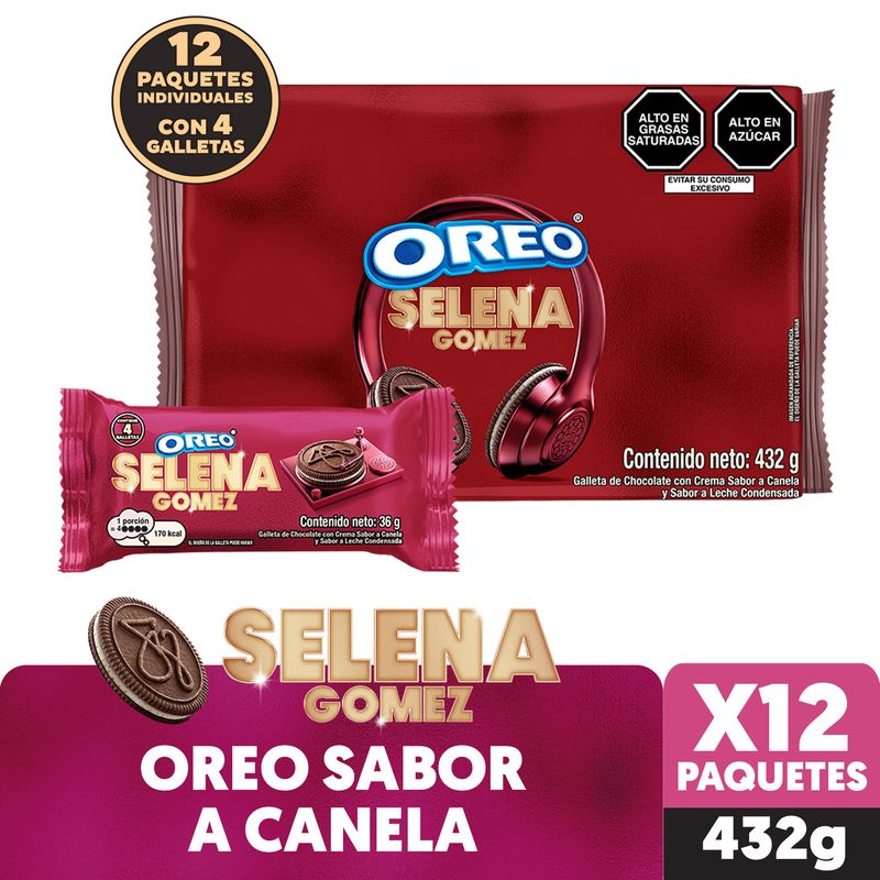 OREO - Galletas Oreo Selena Gomez Pack 12 Und