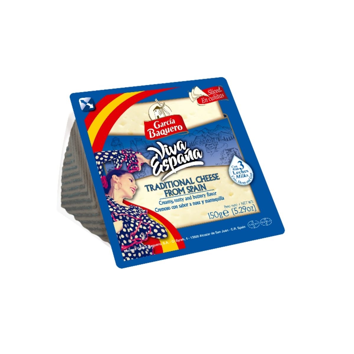 GARCIA BAQUERO - Queso en Láminas García Baquero Viva España Empaque 100 g