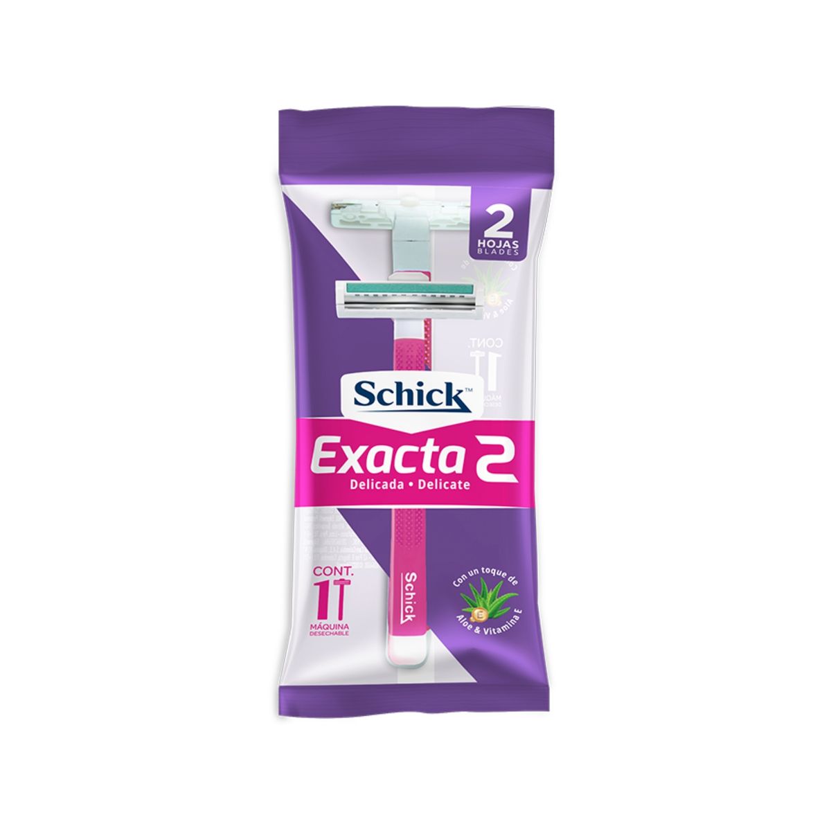 SCHICK - Máquina de Afeitar Schick Exacta Piel Delicada