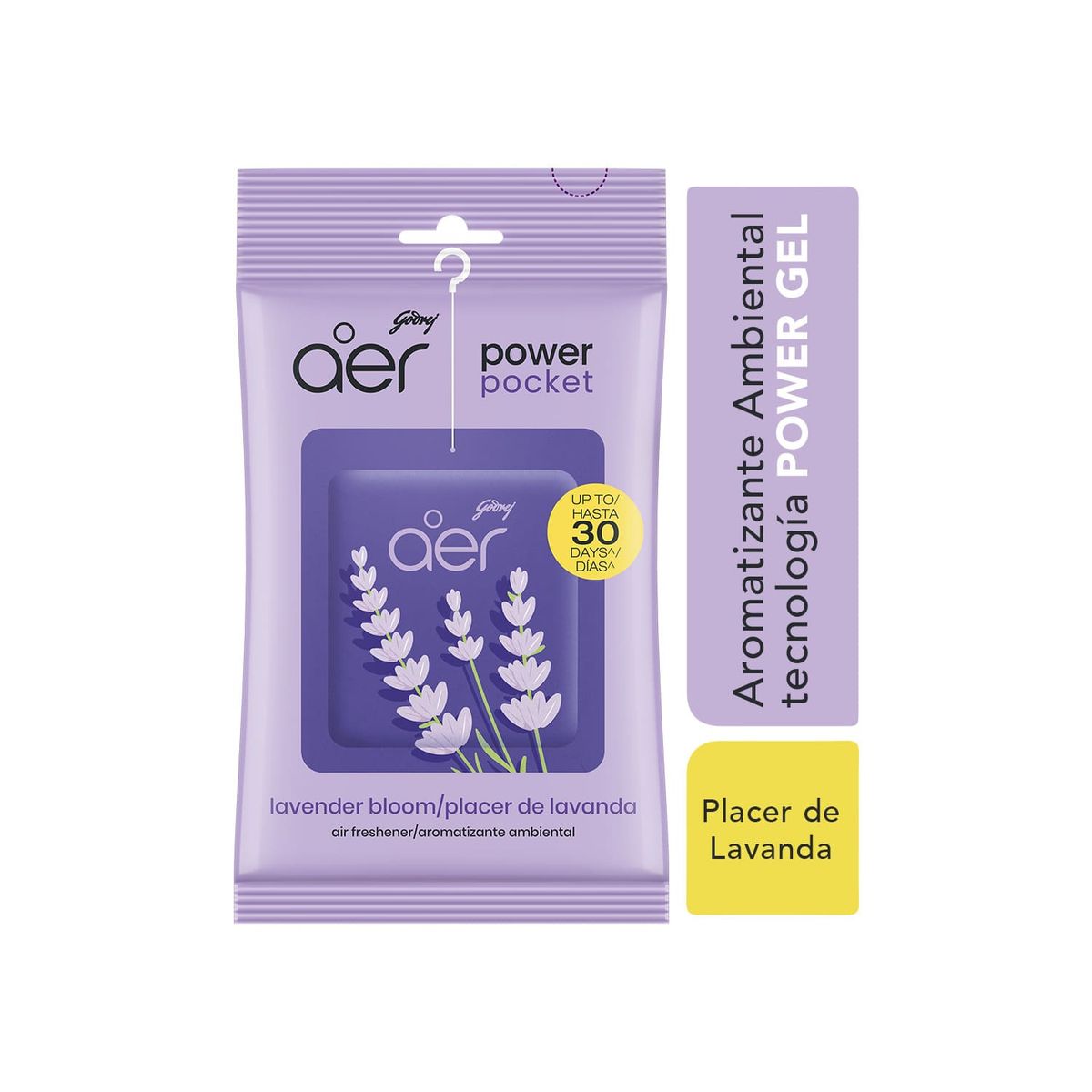 AER - Aromatizante Colgante Aer Placer de Lavanda Caja 6 Und