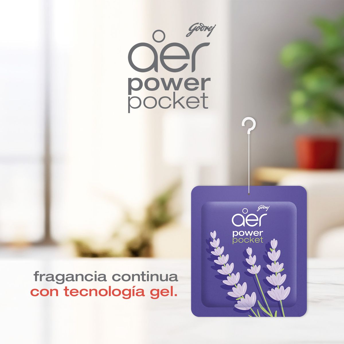 AER - Aromatizante Colgante Aer Placer de Lavanda Caja 6 Und