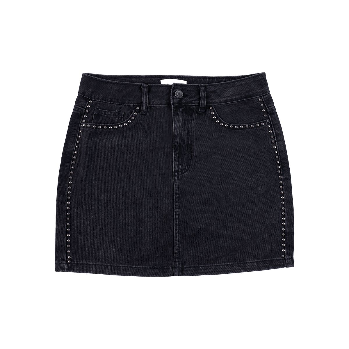 REDWOOD - Falda De Jean Corta Tachas Mujer Redwood