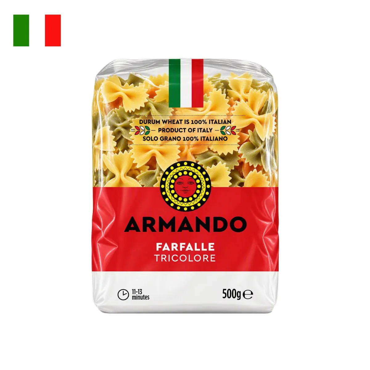ARMANDO - Farfalle Tricolore Armando Empaque 500 g
